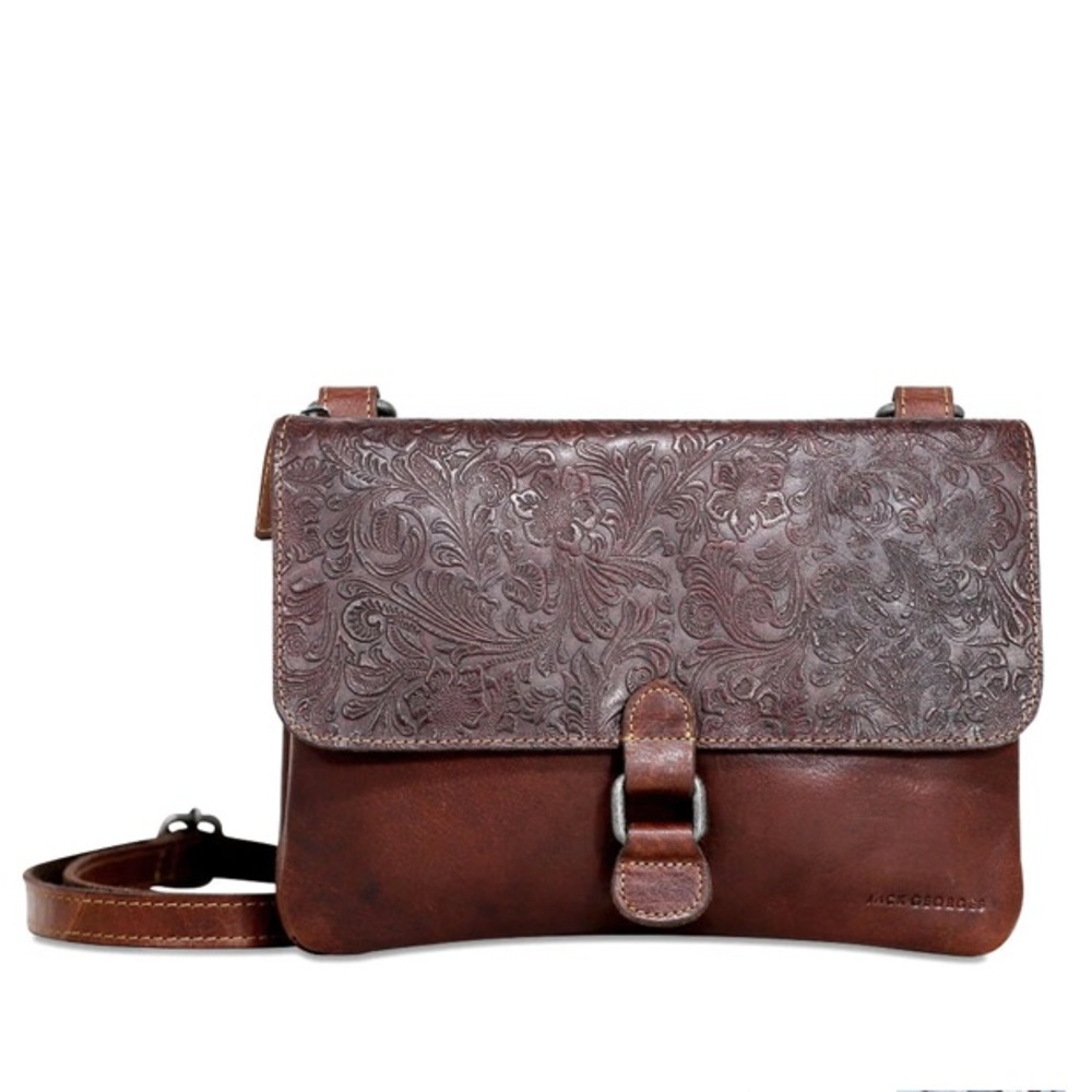 Jack Georges Voyager Floral Wallet on a String